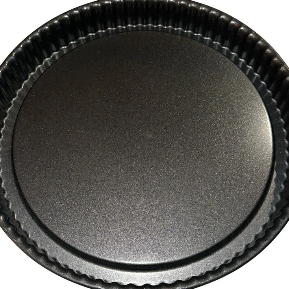Pampered Chef non-stick Fluted Sides Torte, Tart Pans 10